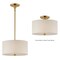 Maxim Lighting Bongo 2-Light Pendant/Semi-Flush Mount, Natural Aged Brass 10011OMNAB - alternate 2